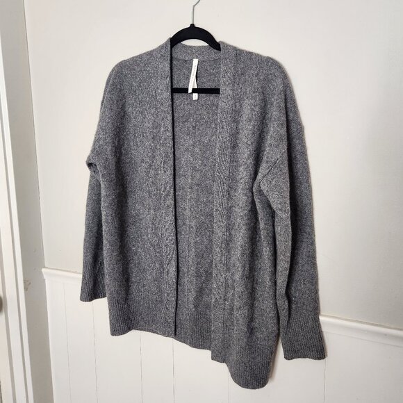 THE GROUP BABATON Aritzia Grey Cashmere Cardigan - Picture 1 of 5